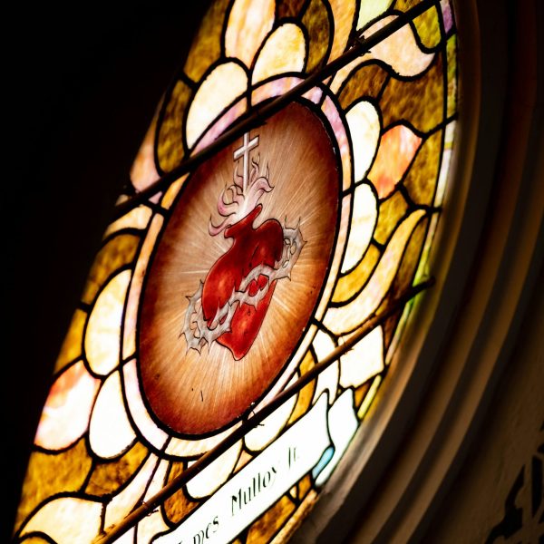 Sacred Heart Stained Glass Window